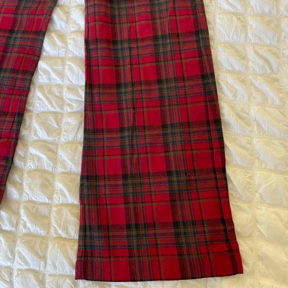 UNIF red plaid trousers pants - Picture 5 of 9